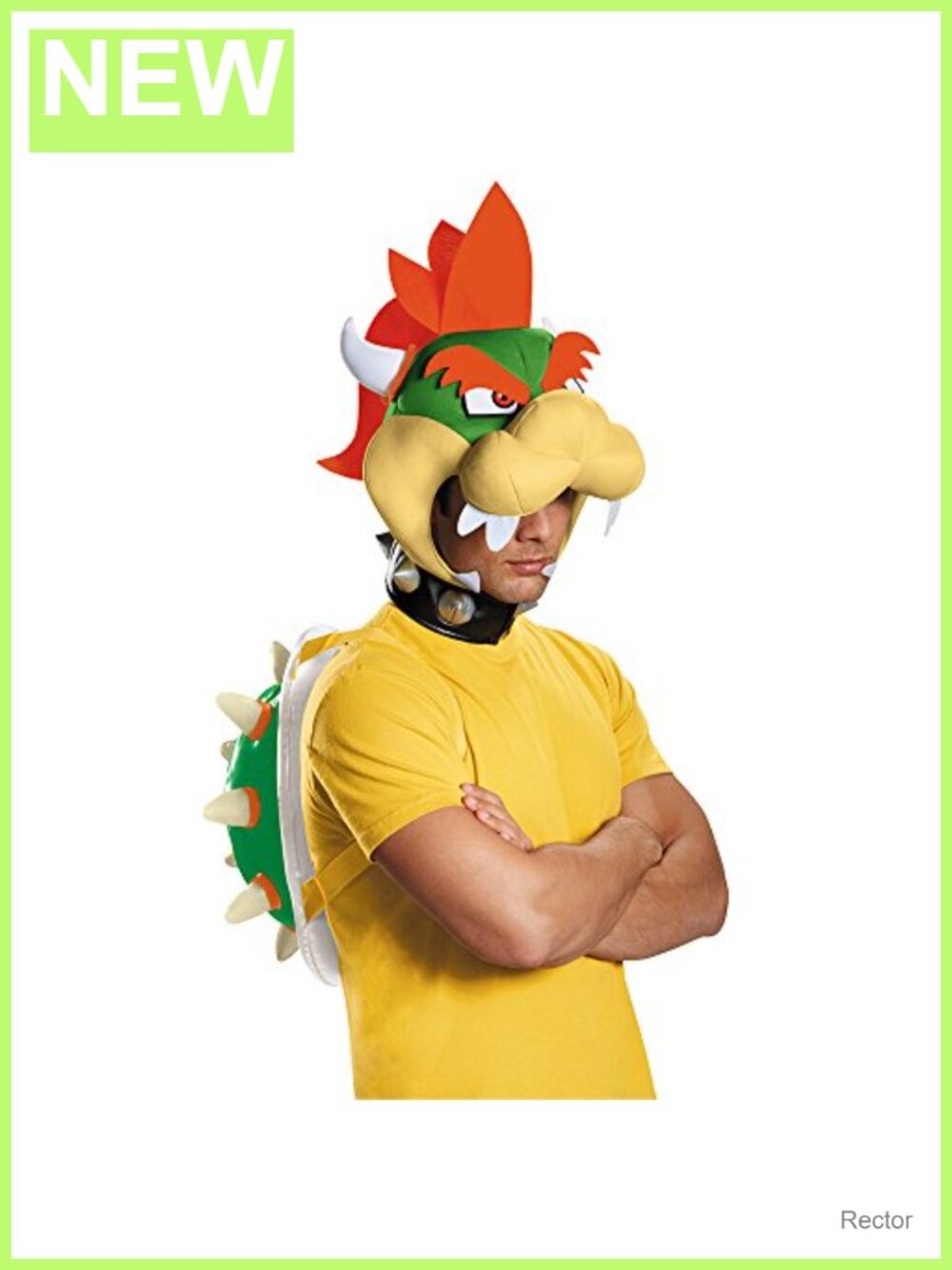 Men's Bowser Inflatable Costume Kit Shell Headpiece Adult